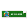75th Birthday Gifts with Assorted Balloons Design Bumper Stickers