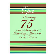 75th birthday Invitation