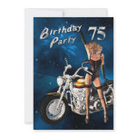 75th Birthday party Invitation