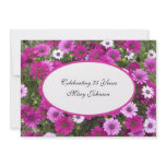 75th Birthday Party Invitation -- Gorgeous Floral