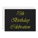 75th Birthdays Invites