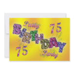 75th party invitation