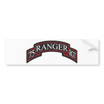 75th Ranger Regiment Scroll Bumper Stickers