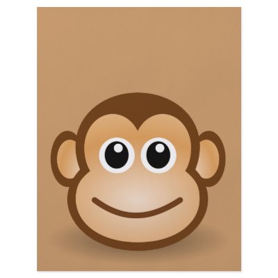 76-Free-Cute-Cartoon-Monkey-Clipart-Illustration Custom Flyer by CreativeColours