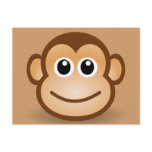 76-Free-Cute-Cartoon-Monkey-Clipart-Illustration Postcard