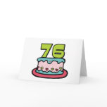 76 Year Old Birthday Cake Cards