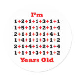76 Years old Blk Red Sticker