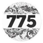 775 ROUND STICKER