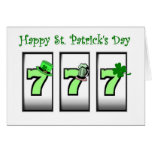 777 Happy St. Patrick's Day Las Vegas Card