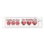 777 Wedding Bumper Sticker