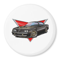 77-78 Black Firebird Fridge Magnet