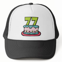 77 Year Old Birthday Cake Hats