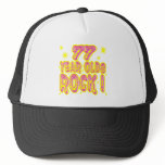 77 Year Olds Rock! (Pink) Hat