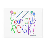 77 Year Olds Rock ! Post Card