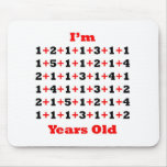77 Years old Blk Red Mousepad