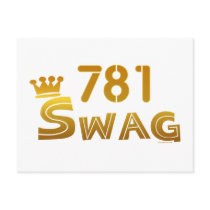781 Massachusetts Swag Postcard