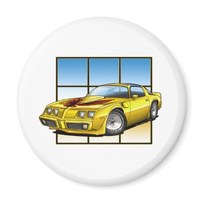 78-81 Trans Am Refrigerator Magnets by grapeapedesign