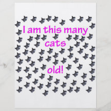 79 Cat Heads Old Personalised Flyer