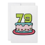79 Year Old Birthday Cake invitations