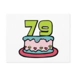 79 Year Old Birthday Cake Post Cards