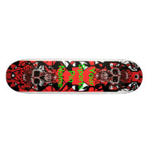 7 3/4 Skateboard - Skull Pattern 1