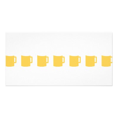 7 beer mugs icon photo cards by TomaniacLines