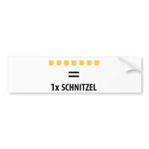 7 Bier gleich 1 Schnitzel Bumper Stickers