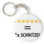 7 Bier gleich 1 Schnitzel Keychains