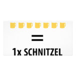 7 Bier sind ein Schnitzel icon photo cards