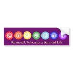 7 Chakras Bumper Sticker bumper stickers