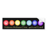 7 Chakras Bumper Sticker bumper stickers
