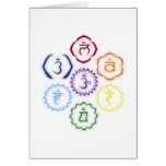 7 Chakras in a Circle Card