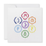 7 Chakras in a Circle Personalized Announcement