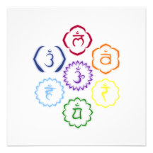 7 Chakras in a Circle Personalized Announcement