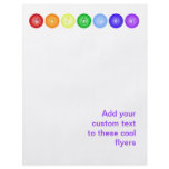 7 Chakras in a Horizontal Line Flyer