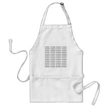 7 Dirty Binary Words Apron