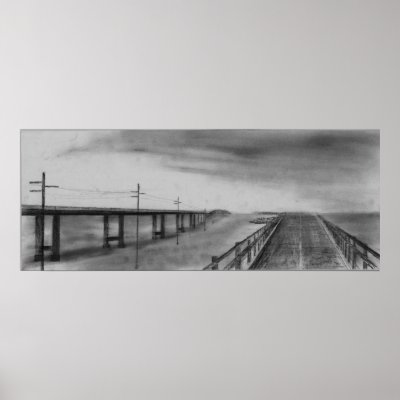 7 Mile Bridge Poster by HowellArt