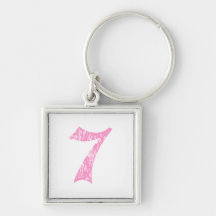 #7 Pink Olde English Keychains