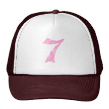 #7 Pink Olde English Mesh Hat