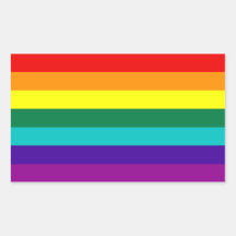 7 Stripes Rainbow Gay Pride Flag Sticker