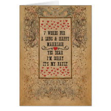 7 Words For A Long and Happy Marriage Cards