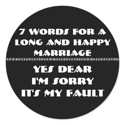 7 Words For A Long and Happy Marriage by samack