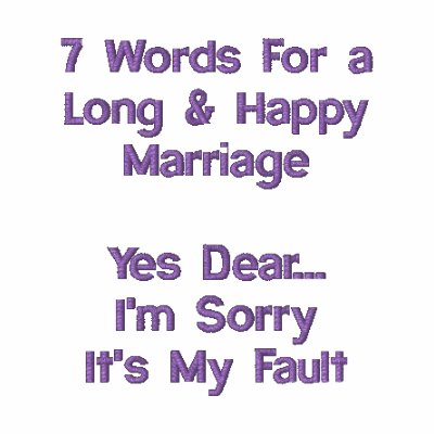 7 Words For a Long & Happy Marriage Polo by samack