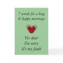 7 Words For A Long Marriage cards