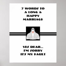 7 Words To A Long And Happy Marriage - Poster