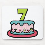 7 Year Old Birthday Cake mousepads