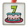 7 Year Old Birthday Cake Ornament