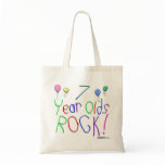 7 Year Olds Rock ! Canvas Bags