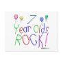7 Year Olds Rock ! Post Cards