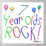7 Year Olds Rock ! Poster